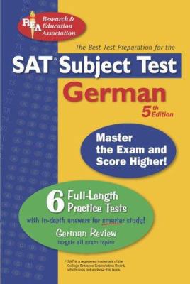SAT Subject Test German: The Best Test Preparat... 0738601608 Book Cover