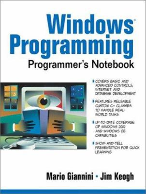Windows Programming Programmer's Notebook 0130278459 Book Cover