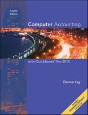 Computer Accounting with QuickBooks Pro 2010 0073527157 Book Cover