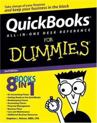 QuickBooks All-In-One Desk Reference for Dummies 0764576623 Book Cover