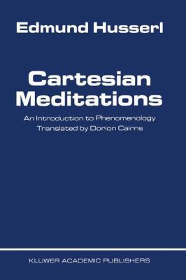 Cartesian Meditations: An Introduction to Pheno... 902470068X Book Cover