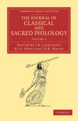 The Journal of Classical and Sacred Philology -... 110805353X Book Cover