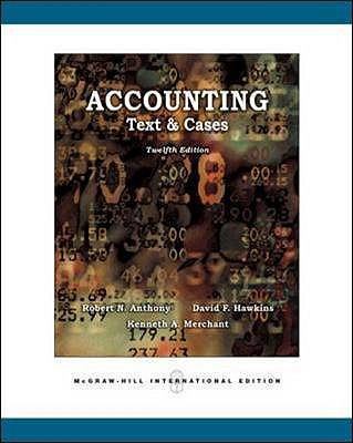 Accounting: Texts and Cases 0071254099 Book Cover