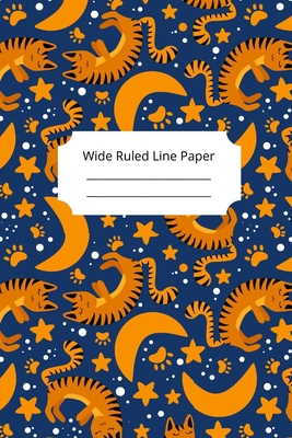 Sleep Cat Theme Wide Ruled Line Paper 1674993757 Book Cover