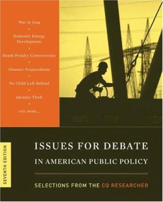 Issues for Debate in American Public Policy: Se... 1933116862 Book Cover