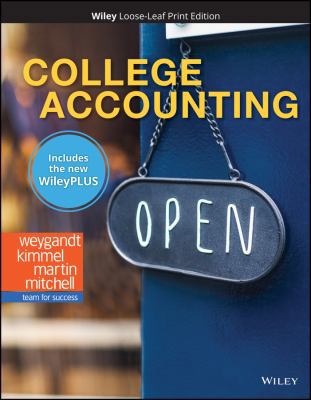 College Accounting, 1e WileyPLUS Card with Loos... 1119502063 Book Cover