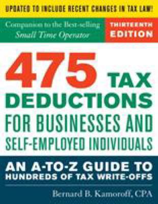 475 Tax Deductions for Businesses and Self-Empl... 1493040189 Book Cover