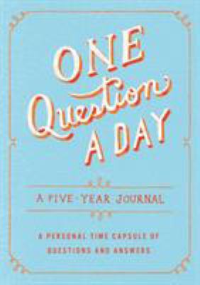 One Question a Day: A Five-Year Journal: A Pers... 1250108861 Book Cover