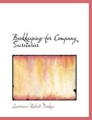 Bookkeeping for Company Secretaries 1140175327 Book Cover