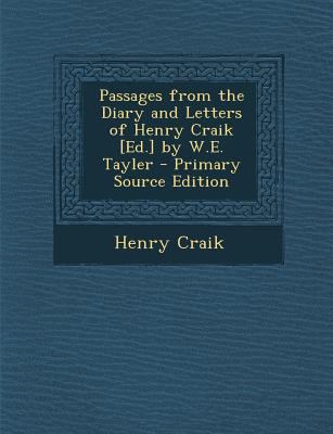 Passages from the Diary and Letters of Henry Cr... 1287536727 Book Cover