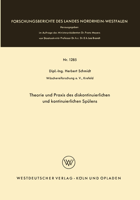 Theorie und Praxis des diskontinuierlichen und ... [German] 3663064190 Book Cover