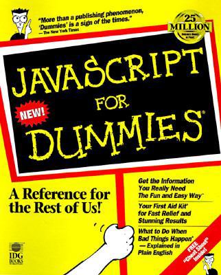 JavaScript For Dummies? 0764500716 Book Cover