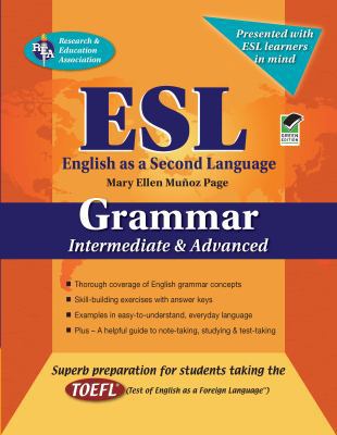 ESL Intermediate/Advanced Grammar 0738601012 Book Cover
