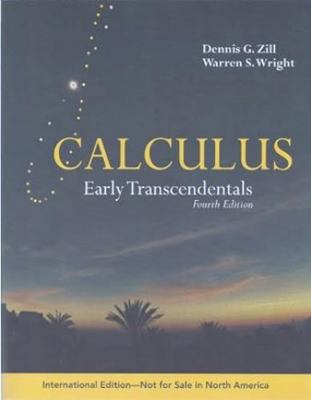 ISE: CALCULUS 4E: EARLY TRANSCENDENTALS INTERNA... B01CMYA4SE Book Cover