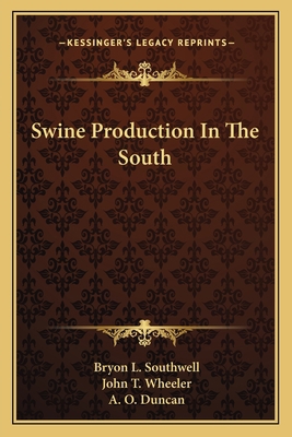 Swine Production In The South 1163814997 Book Cover