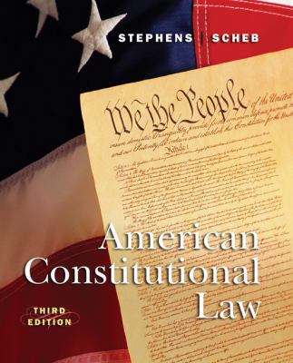 American Constitutional Law 053454570X Book Cover