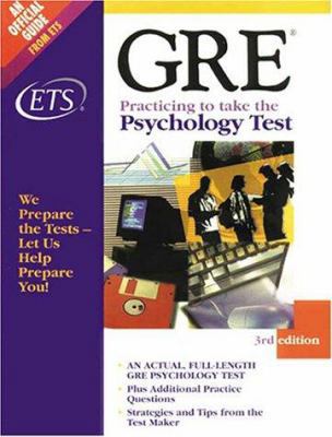 Practicing to Take the GRE Psychology Test: The... 088685198X Book Cover