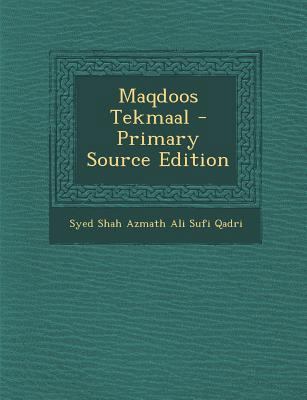 Maqdoos Tekmaal [Urdu] 1293545090 Book Cover
