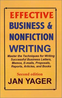 Effective Business & Nonfiction Writing 1889262331 Book Cover