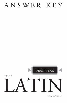 Henle Latin First Year Answer Key 0829412050 Book Cover