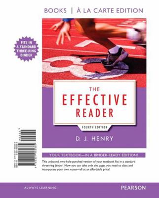 The Effective Reader 032196568X Book Cover