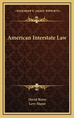 American Interstate Law 1163649228 Book Cover