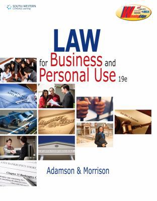 Law for Business and Personal Use (DECA) 0538496908 Book Cover