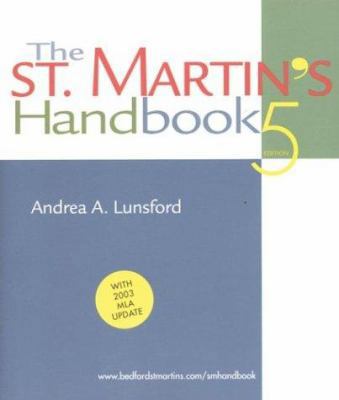 The St. Martin's Handbook: With 2003 MLA Update 0312413130 Book Cover