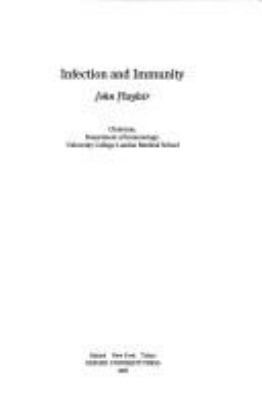 Infection and Immunity 0198549253 Book Cover