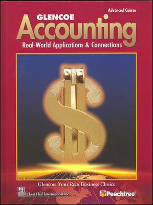 Glencoe Accounting Advanced Course, Student Edi... 0078461405 Book Cover
