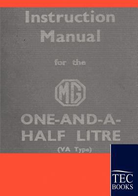 Instruction Manual for the MG 1,5 Litre 3861951827 Book Cover