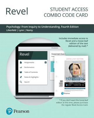 Revel for Psychology: From Inquiry to Understan... 013525518X Book Cover