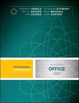 Microsoft Office 2007: A Professional Approach 0073373516 Book Cover