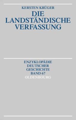 Die Landständische Verfassung [German] 3486550187 Book Cover
