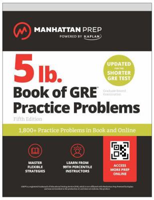 5 lb. Book of GRE Practice Problems: 1,800+ Pra... 1506295304 Book Cover