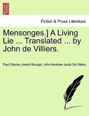 Mensonges.] a Living Lie ... Translated ... by ... 1241235899 Book Cover