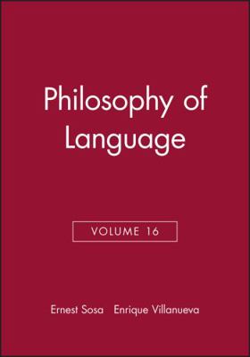 Philosophy of Language, Volume 16 1405160314 Book Cover