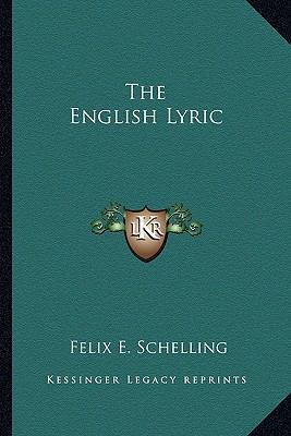 The English Lyric 1163285994 Book Cover