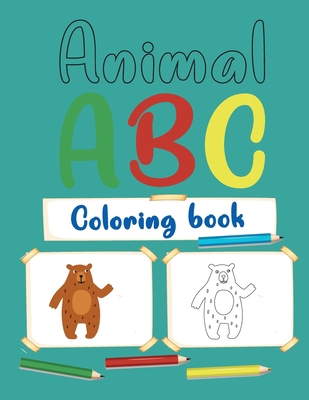 Animal abc Coloring Book: Alphabet Coloring Boo... B08BQLMVGG Book Cover