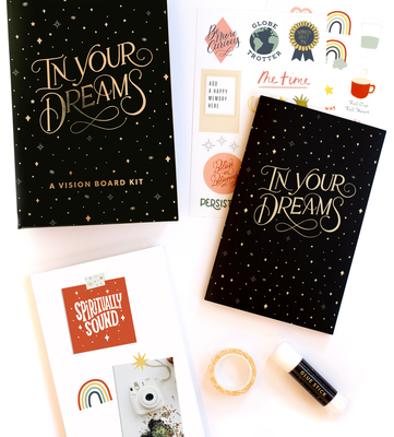 In Your Dreams : A Vision Board Kit to Visualize Your Ambitions and Plan Your Goals 1950968146 Book Cover