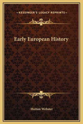 Early European History 1169369537 Book Cover