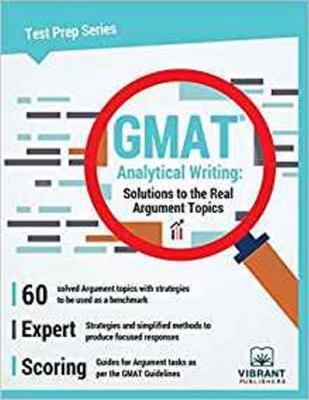 GMAT Analytical Writing: Solutions to the Real ... 1946383570 Book Cover