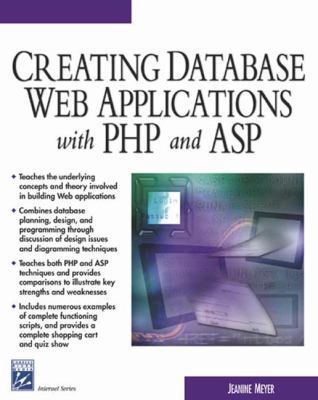 Creating Database Web Applications With PHP and... 1584502649 Book Cover