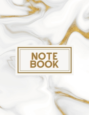 White and Gold Granite Swirl Notebook 138788946X Book Cover