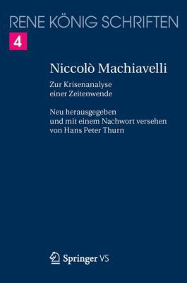 Niccolò Machiavelli: Zur Krisenanalyse Einer Ze... [German] 3658122420 Book Cover