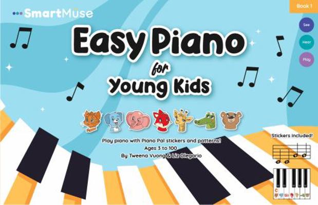 Paperback SmartMuse Easy Piano for Young Kids : See, Hear, Play Book