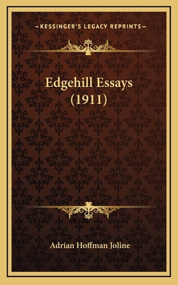 Edgehill Essays (1911) 1164279548 Book Cover