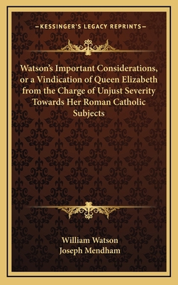 Watson's Important Considerations, or a Vindica... 116346404X Book Cover