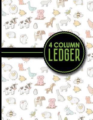 4 Column Ledger: Accounting Bookkeeping Noteboo... 1979606021 Book Cover