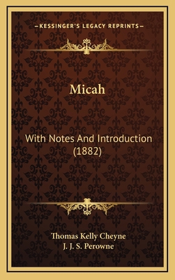 Micah: With Notes And Introduction (1882) 1168991935 Book Cover